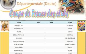 COUPE DE FRANCE DES CLUBS 1er TOUR