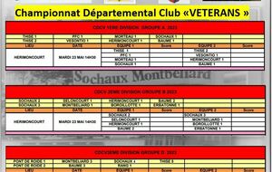 Championnat Départemental Club  Vétérans 