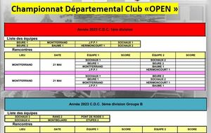 Championnat Départemental Club  OPEN 