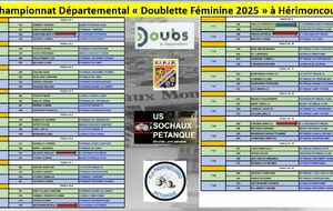 Tirage Doublette Féminine 